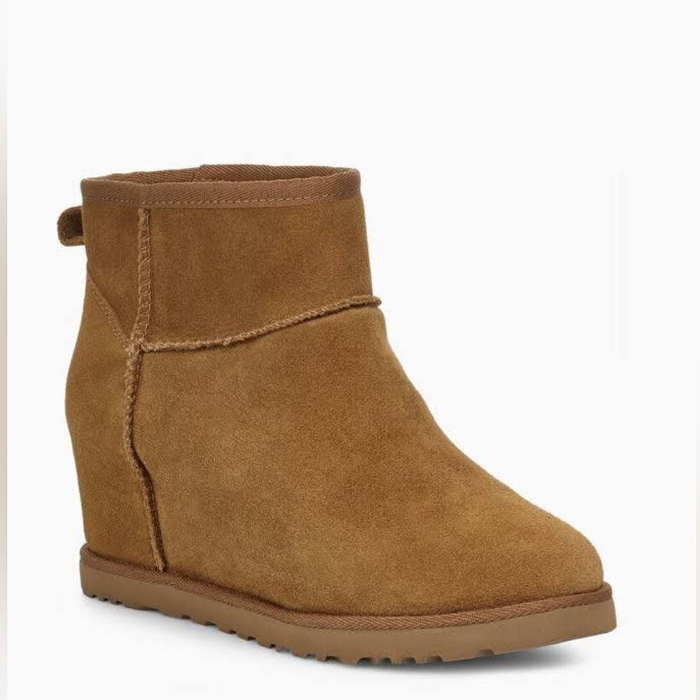 UGG Chestnut Suede Ankle Booties